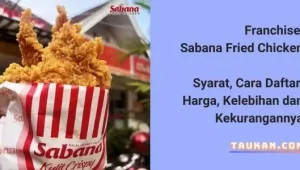 Franchise Sabana Fried Chicken, Syarat, Cara Daftar, Harga dan Kelebihannya