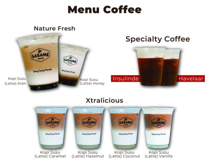 Biaya daftar franchise sasame coffee